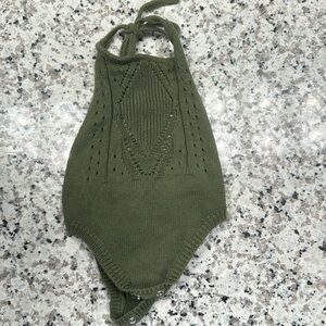 Infant halter top, knitted, Bailey’s blossom brand